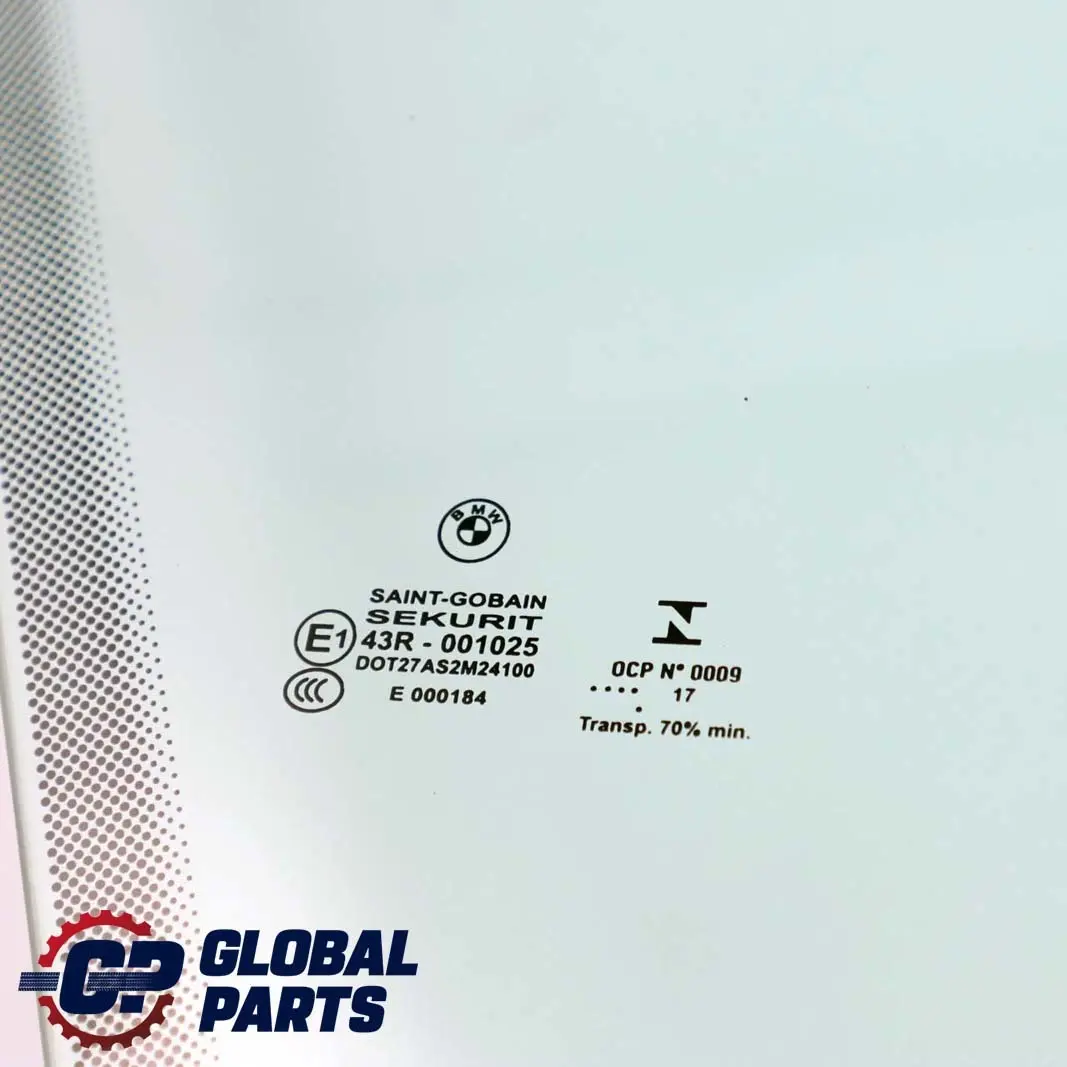 Delantero Derecho Puerta Ventana Vidrio AS2 para BMW F32 F82 M4 con número de pieza 7268726 BMW F32 F82 M4 Delantero Derecho Puerta Ventana Vidrio AS2 - SKU 7268726 - Número de pieza 7268726