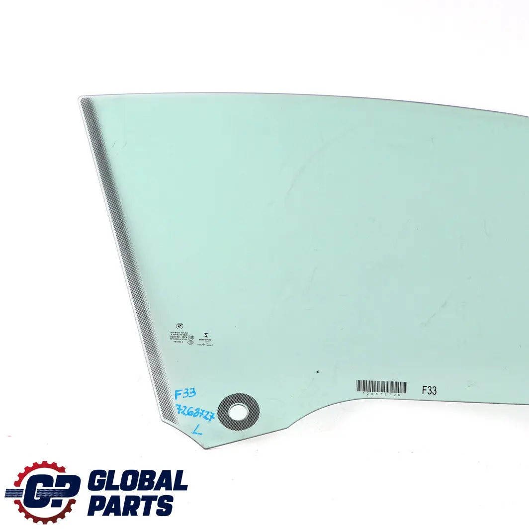 BMW 4 Series F33 F83 M4 Front Left N/S Door Window Glass AS2 - SKU 7268727 - Part number 7268727