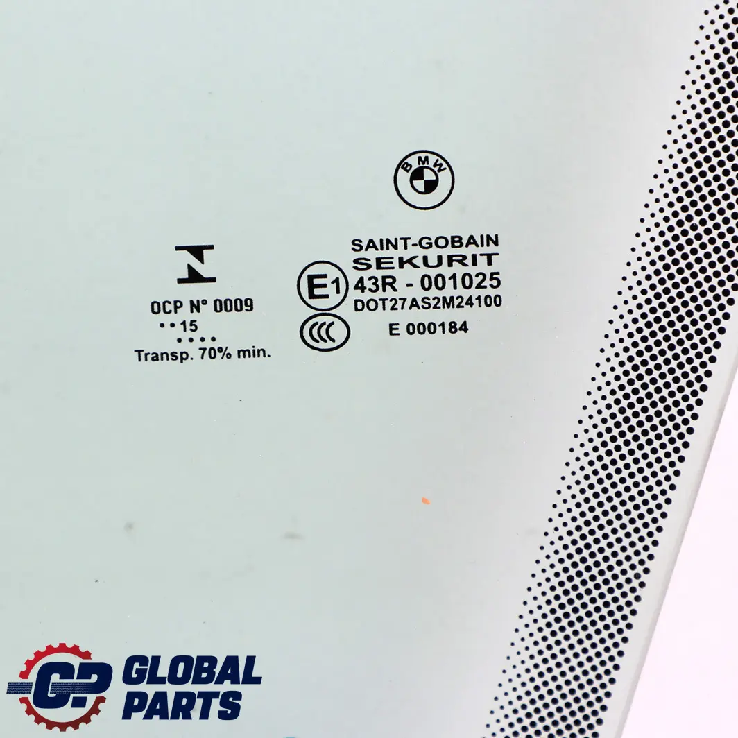 BMW 4 Series F33 F83 M4 Front Left N/S Door Window Glass AS2 - SKU 7268727 - Part number 7268727