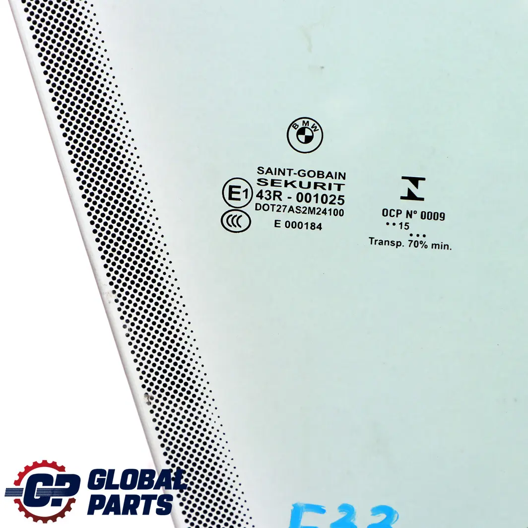 BMW F33 F83 M4 Anteriore Destra Vetro Finestra Porta AS2 - SKU 7268728 - Numero di parte 7268728