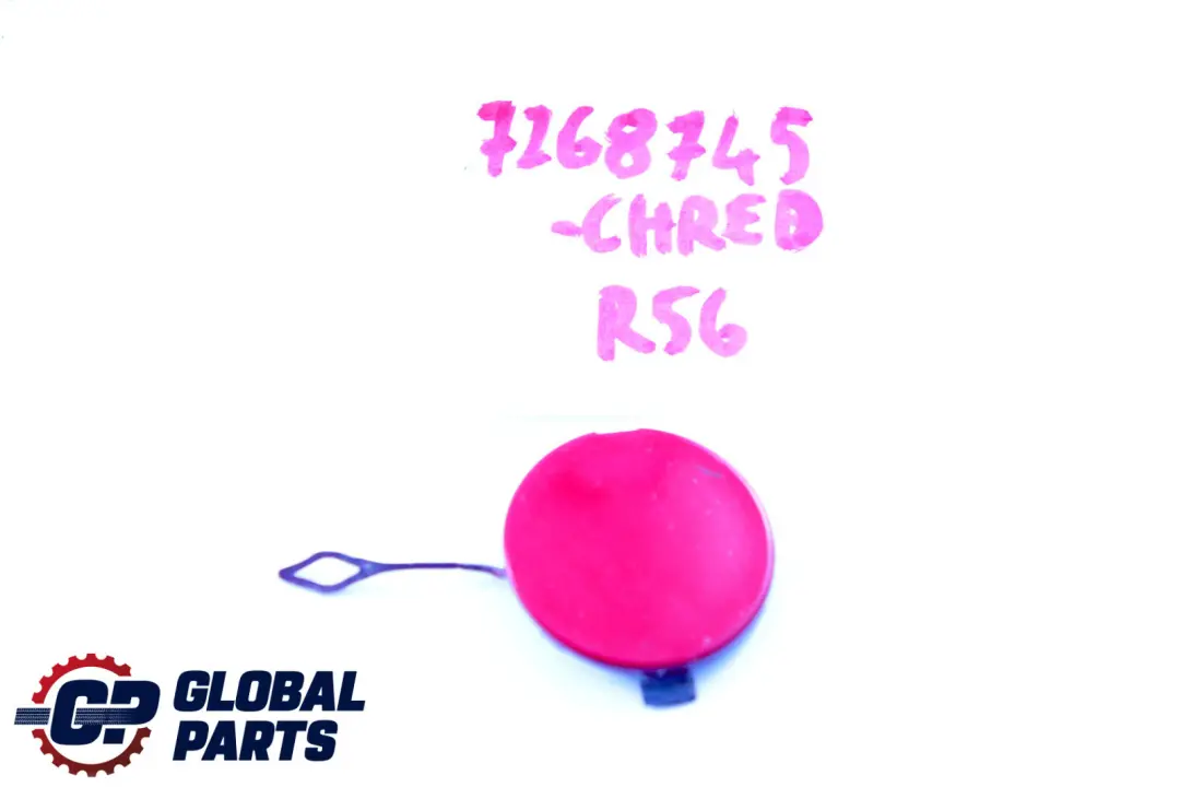 Tapa Ojo De Remolque Parachoques Delantero Chili Red para Mini R56 R57 LCI con número de pieza 7268745 Mini R56 R57 LCI Tapa Ojo De Remolque Parachoques Delantero Chili Red - SKU 7268745-CHRED - Número de pieza 7268745