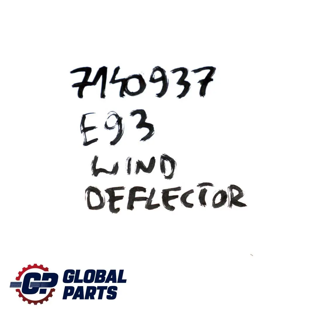 Deflector Protection Shield Centre Paneling 7140937 to BMW 3 E93 Convertible Wind with Part number 7269437 BMW 3 E93 Convertible Wind Deflector Protection Shield Centre Paneling 7140937 - SKU 7269437 - Part number 7269437