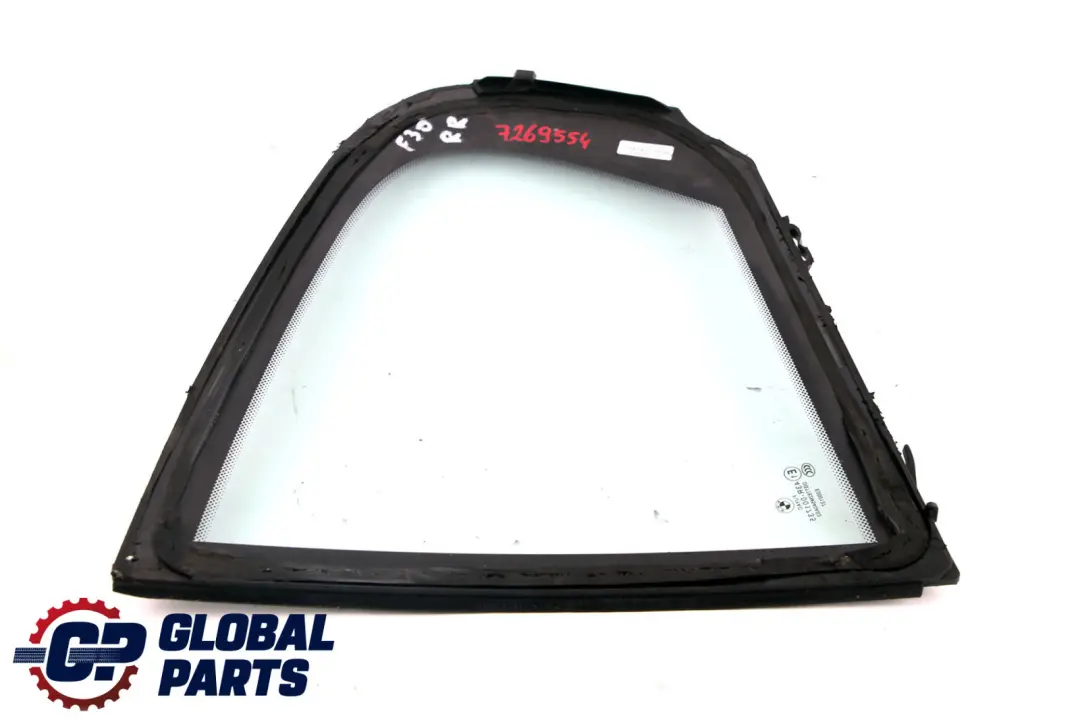 Side Window BMW F30 F80 M3 Glass Fixed Rear Right O/S Green AS2 to with Part number 7269554 Side Window BMW F30 F80 M3 Glass Fixed Rear Right O/S Green AS2 - SKU 7269554 - Part number 7269554