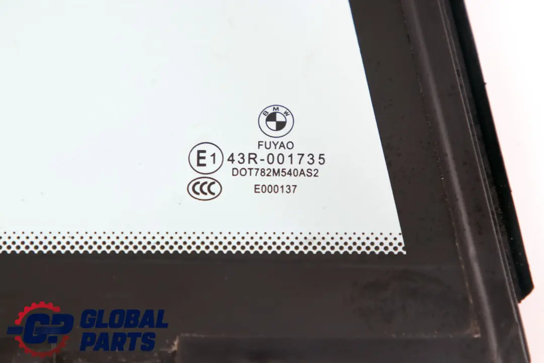 Ventana Lateral BMW F30 F80 M3 Vidrio Fijo Trasero Derecho Verde AS2 para con número de pieza 7269554 Ventana Lateral BMW F30 F80 M3 Vidrio Fijo Trasero Derecho Verde AS2 - SKU 7269554 - Número de pieza 7269554