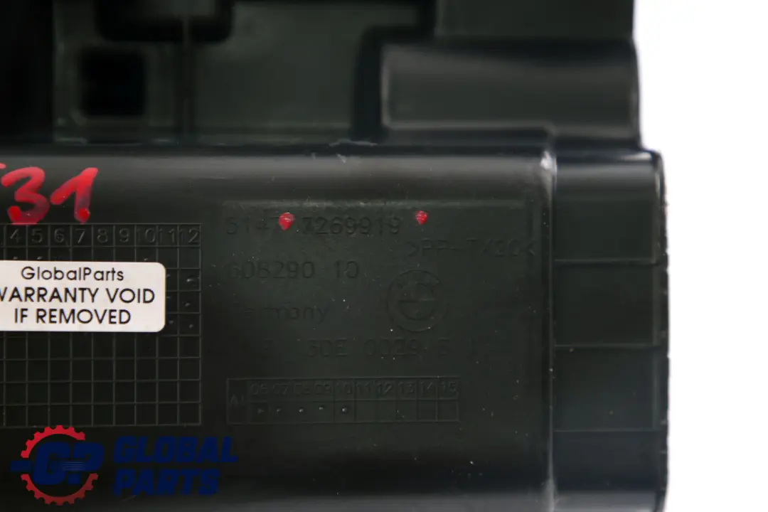 Soporte Caja Botiquín Primeros Auxilios para BMW F31 con número de pieza 7269919 BMW F31 Soporte Caja Botiquín Primeros Auxilios - SKU 7269919 - Número de pieza 7269919
