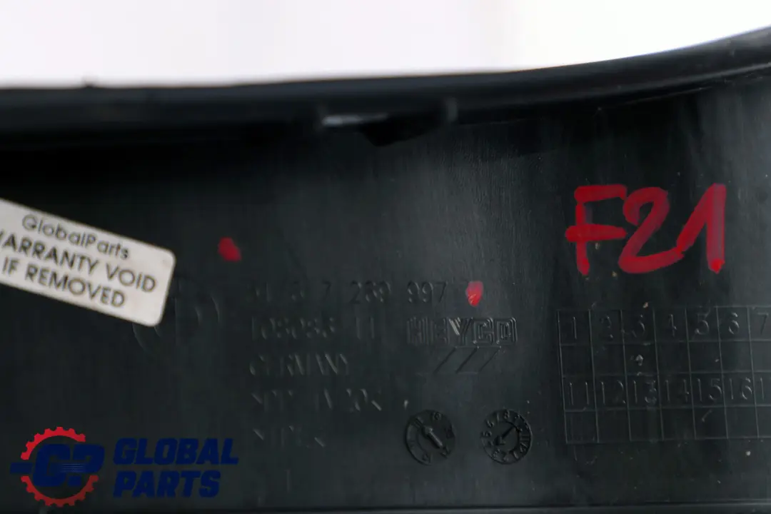 Lewa Osłona Uszczelka Błotnika do BMW F20 F21 F22 o numerze 7269997 BMW F20 F21 F22 Lewa Osłona Uszczelka Błotnika - SKU 7269997 - Numer Części 7269997