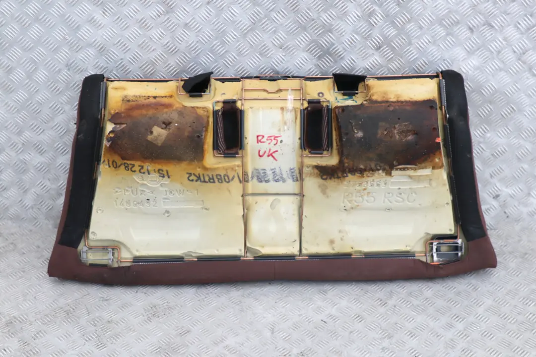 Sofa Bench Couch Cloth Leather Hot Chocolate to BMW Mini Cooper R55 Rear Seat with Part number 7233781 BMW Mini Cooper R55 Rear Seat Sofa Bench Couch Cloth Leather Hot Chocolate - SKU 7270367 - Part number 7233781