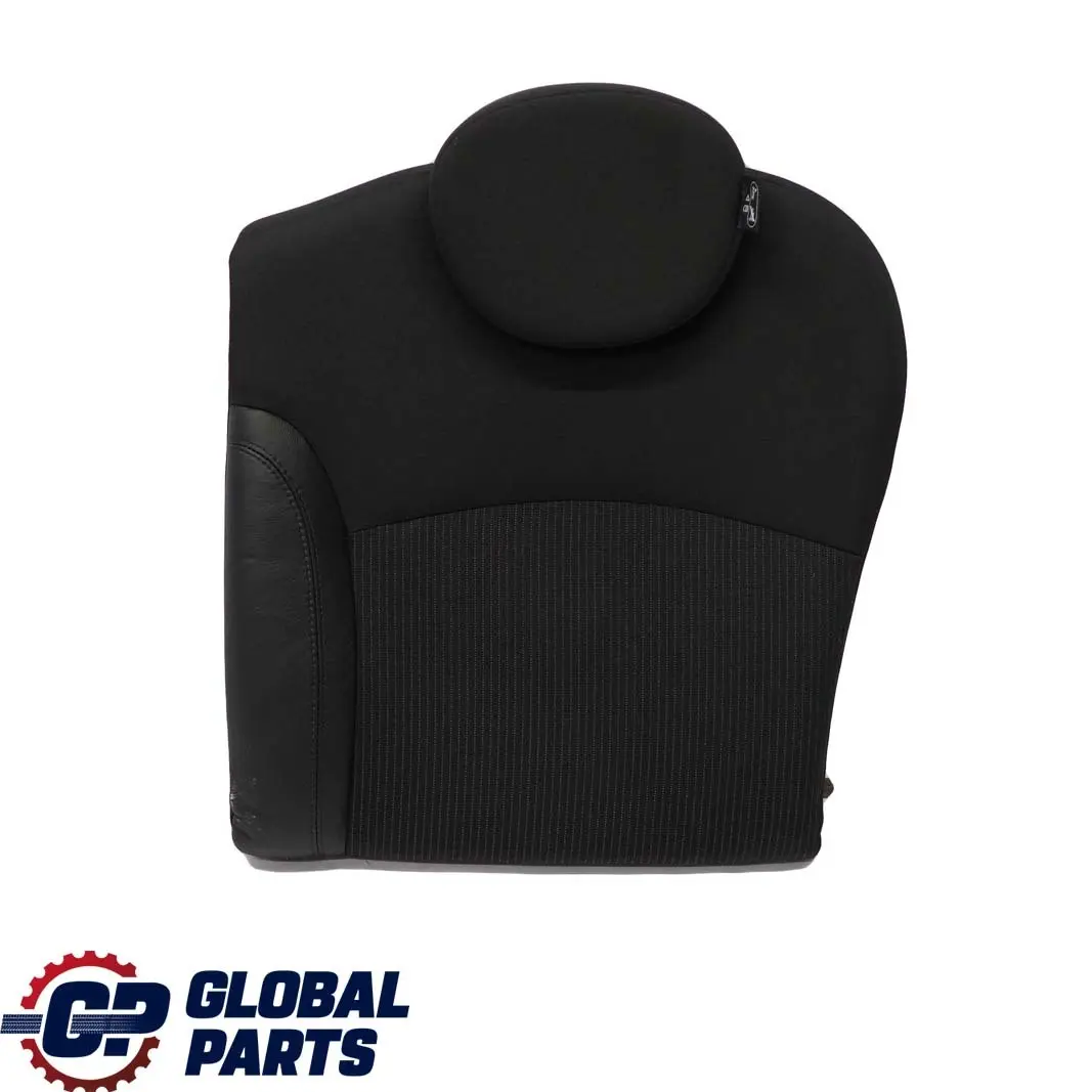 Mini Cooper One R56 LCI Respaldo Asiento Trasero Izquierdo Tela / Cuero Negro