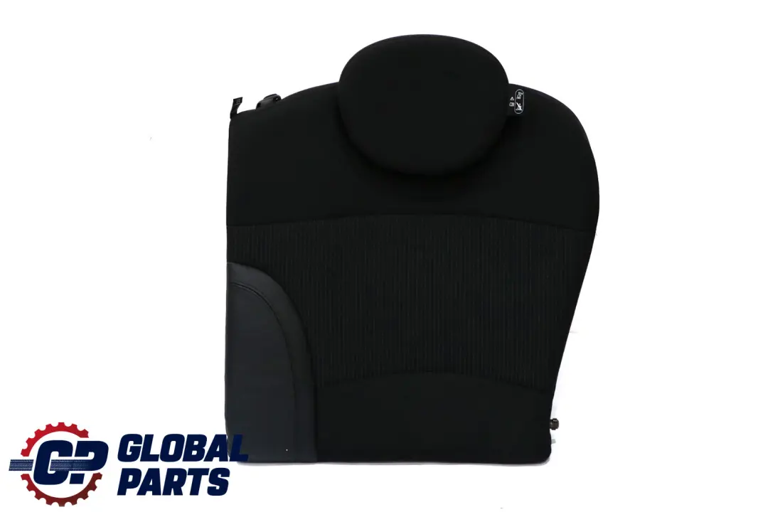 Left N/S Leather Cloth Seat Cushion Backrest Black to BMW Mini Clubman R55 Rear with Part number 7270413 BMW Mini Clubman R55 Rear Left N/S Leather Cloth Seat Cushion Backrest Black - SKU 7270413 - Part number 7270413