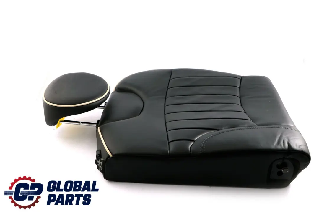 Left N/S Leather Seat Cushion Backrest Black to BMW Mini Clubman R55 Rear with Part number 7270423 BMW Mini Clubman R55 Rear Left N/S Leather Seat Cushion Backrest Black - SKU 7270423 - Part number 7270423