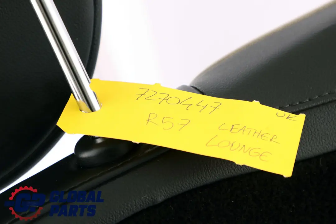 Mini Cabrio R57 Asiento tras. izq. respaldo cuero negro carbón - SKU 7270447 - Número de pieza 7270447