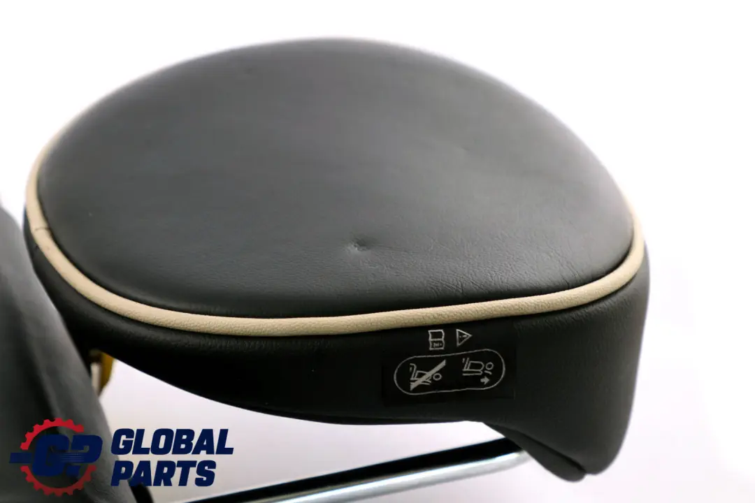 Mini Cabrio R57 Rear Right Seat O/S Leather Backrest Carbon Black - SKU 7270448 - Part number 7270448