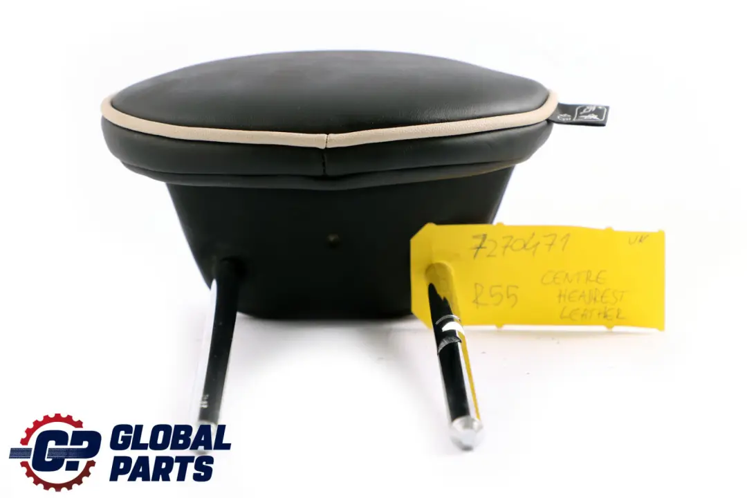 Sedile posteriore centrale poggiatesta in pelle nero 7229790 per Mini Clubman R55 con numero di parte 7270471 Mini Clubman R55 Sedile posteriore centrale poggiatesta in pelle nero 7229790 - SKU 7270471 - Numero di parte 7270471