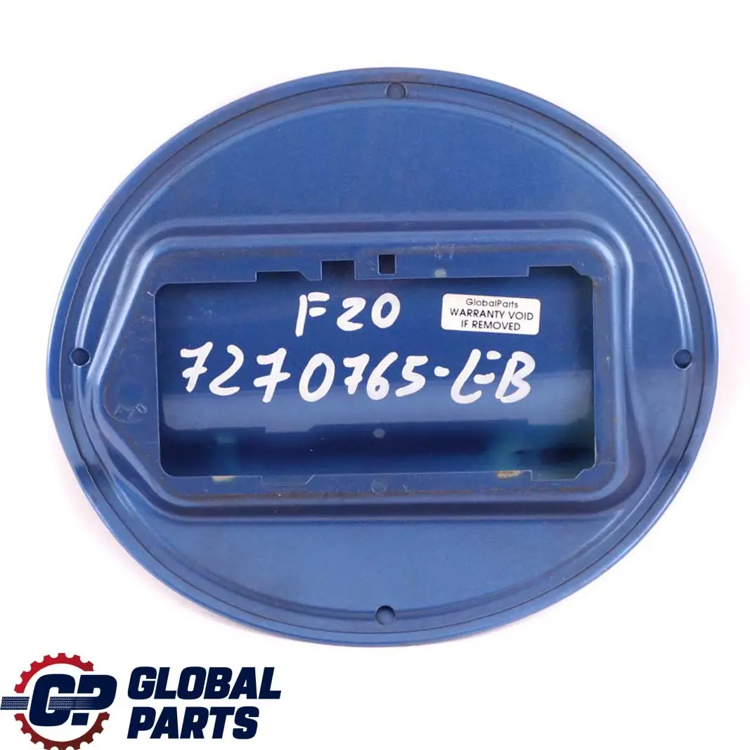 BMW 1 F20 LCI Fuel Filler Fill-In Flap Cover Estorilblau Estoril Blue B45 - SKU 7270765-EB - Part number 7270765