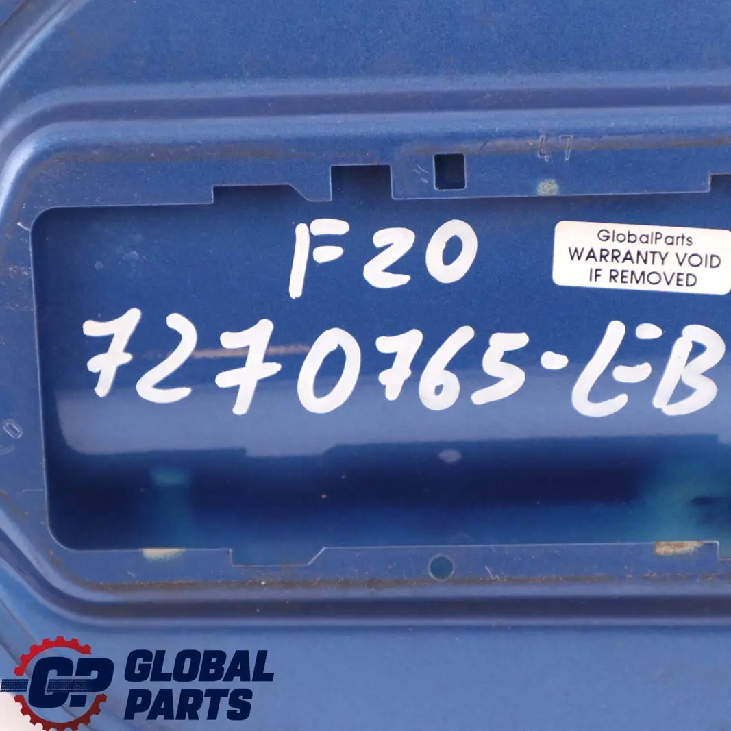 BMW 1 F20 LCI Fuel Filler Fill-In Flap Cover Estorilblau Estoril Blue B45 - SKU 7270765-EB - Part number 7270765