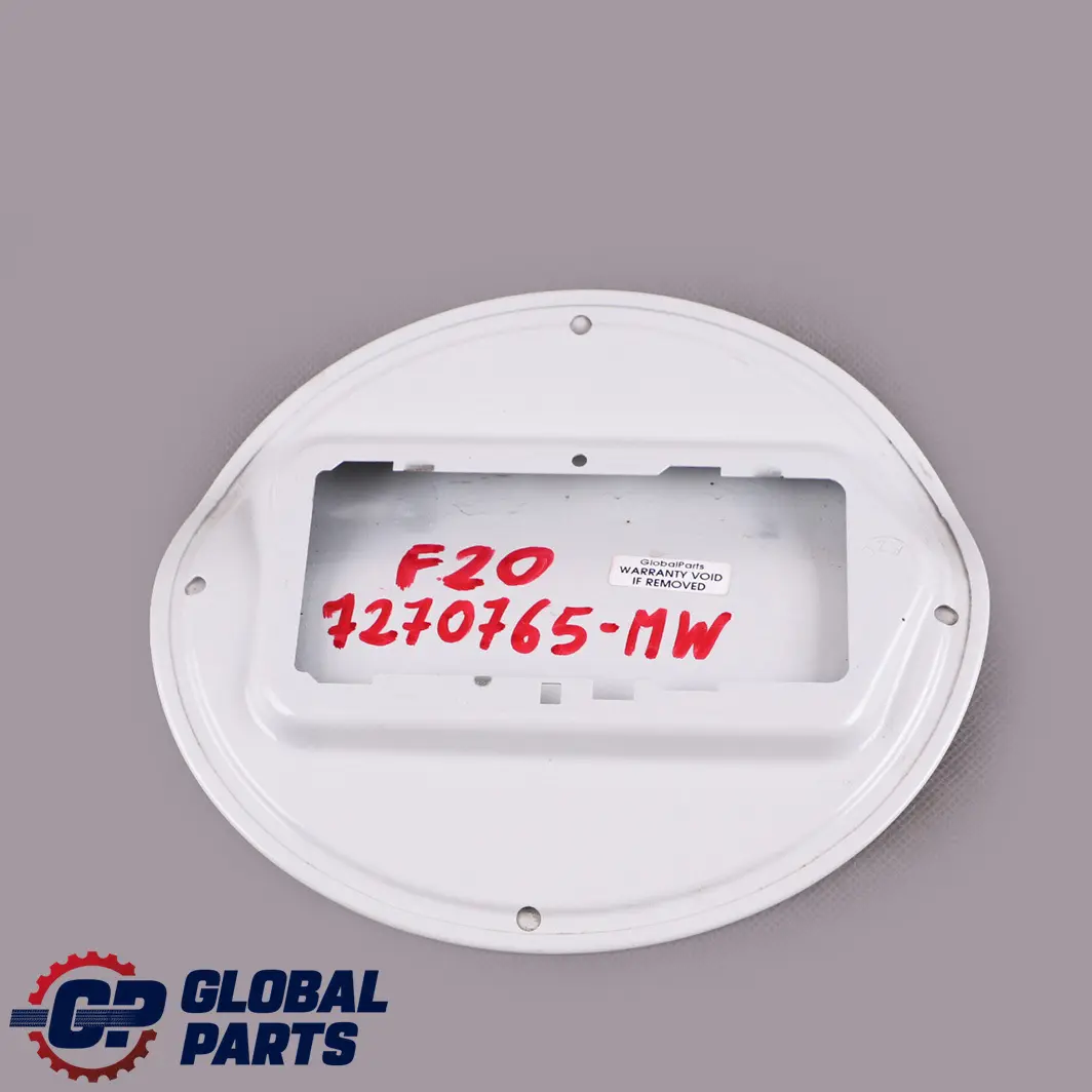 BMW 1 Series F20 LCI Fuel Filler Fill-In Flap Cover Mineral Weiss White A96 - SKU 7270765-MW - Part number 7270765