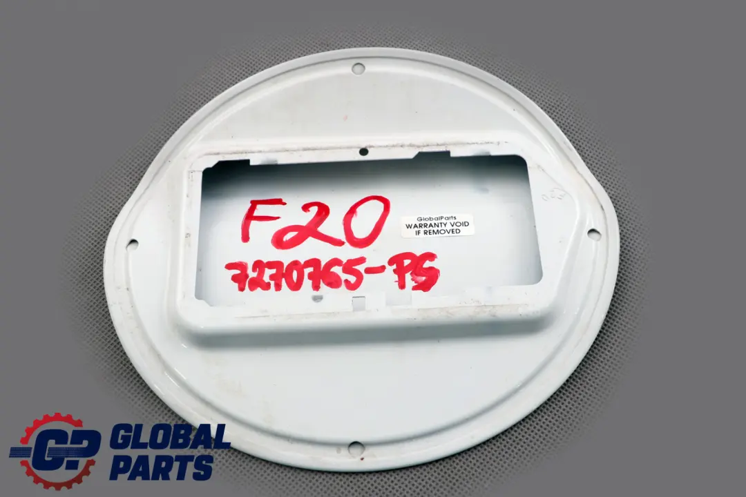 Filler Fill-In Flap Cover Pure Silver Metallic to BMW 1 Series F20 F20N LCI Fuel with Part number 7270765 BMW 1 Series F20 F20N LCI Fuel Filler Fill-In Flap Cover Pure Silver Metallic - SKU 7270765-PS - Part number 7270765