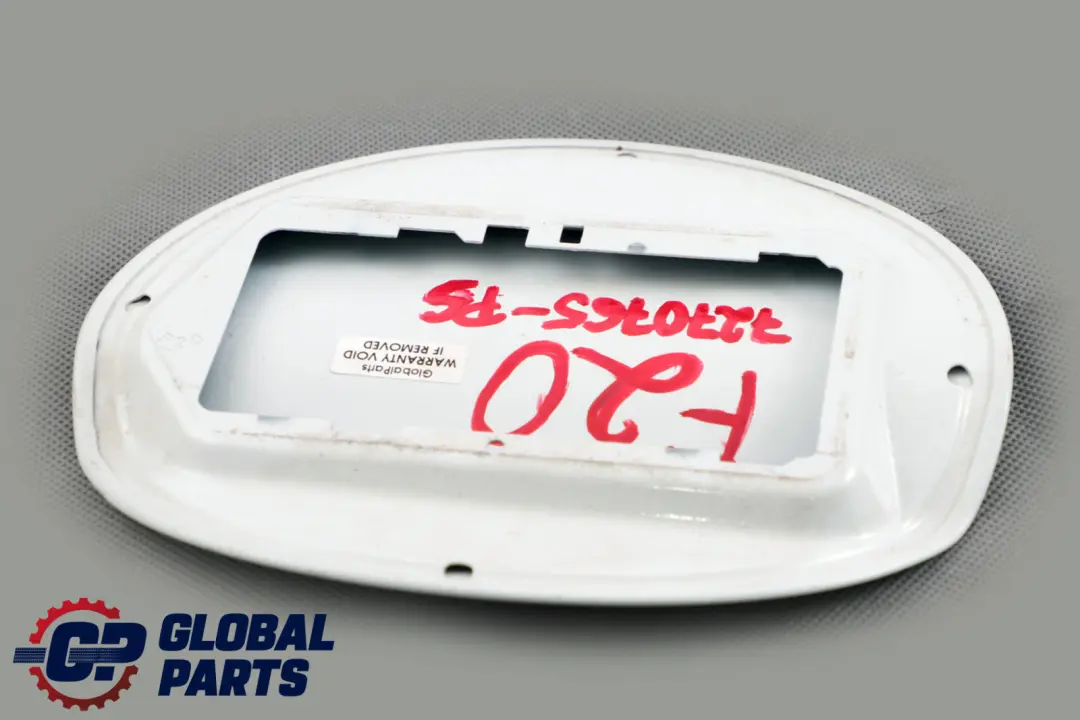 Filler Fill-In Flap Cover Pure Silver Metallic to BMW 1 Series F20 F20N LCI Fuel with Part number 7270765 BMW 1 Series F20 F20N LCI Fuel Filler Fill-In Flap Cover Pure Silver Metallic - SKU 7270765-PS - Part number 7270765