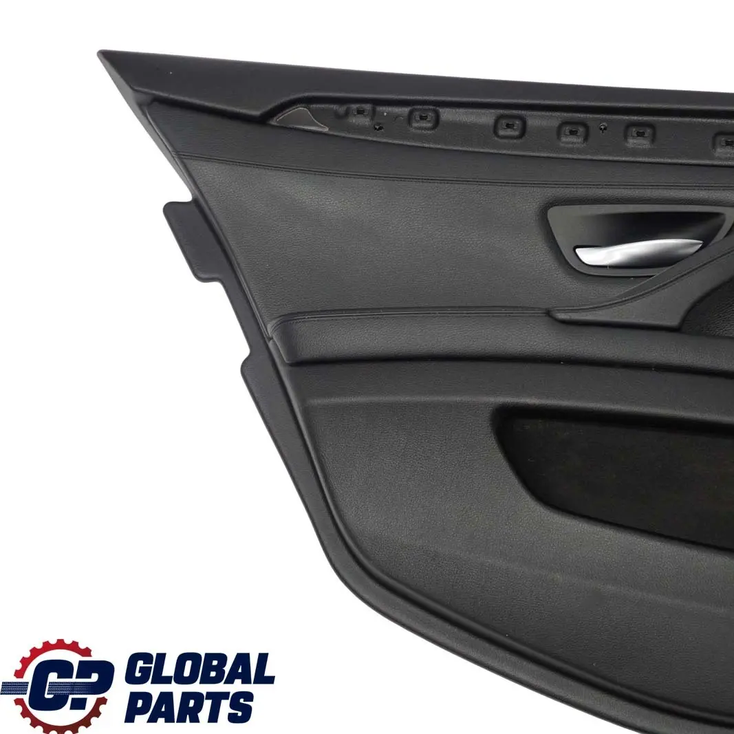 Left N/S Door Card Lining Trim Panel Black Leather to BMW 5 F10 F11 Rear with Part number 7273279 BMW 5 F10 F11 Rear Left N/S Door Card Lining Trim Panel Black Leather - SKU 7273279 - Part number 7273279