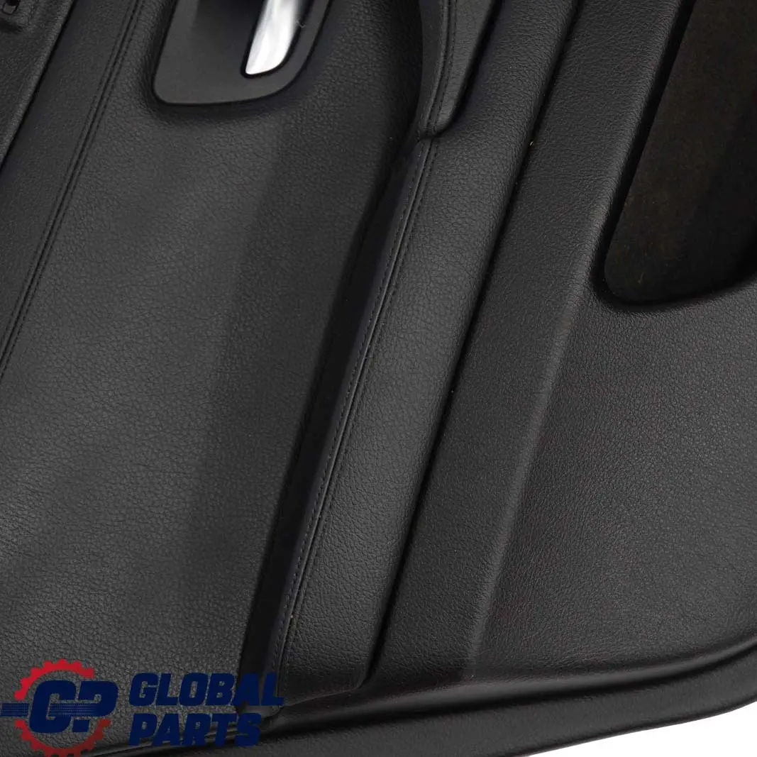 Left N/S Door Card Lining Trim Panel Black Leather to BMW 5 F10 F11 Rear with Part number 7273279 BMW 5 F10 F11 Rear Left N/S Door Card Lining Trim Panel Black Leather - SKU 7273279 - Part number 7273279