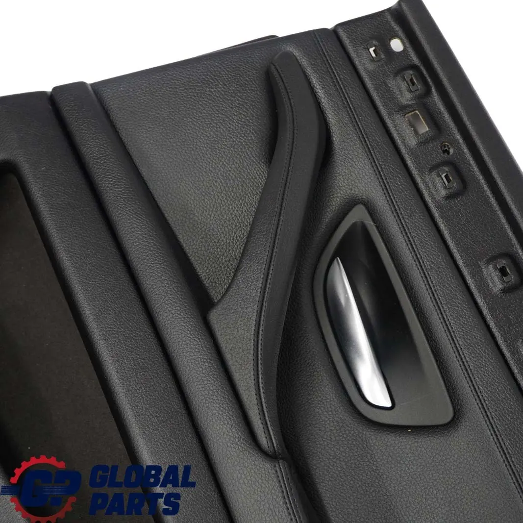 Right O/S Door Card Lining Trim Panel Black Leather to BMW 5 F10 F11 Rear with Part number 7273280 BMW 5 F10 F11 Rear Right O/S Door Card Lining Trim Panel Black Leather - SKU 7273280 - Part number 7273280