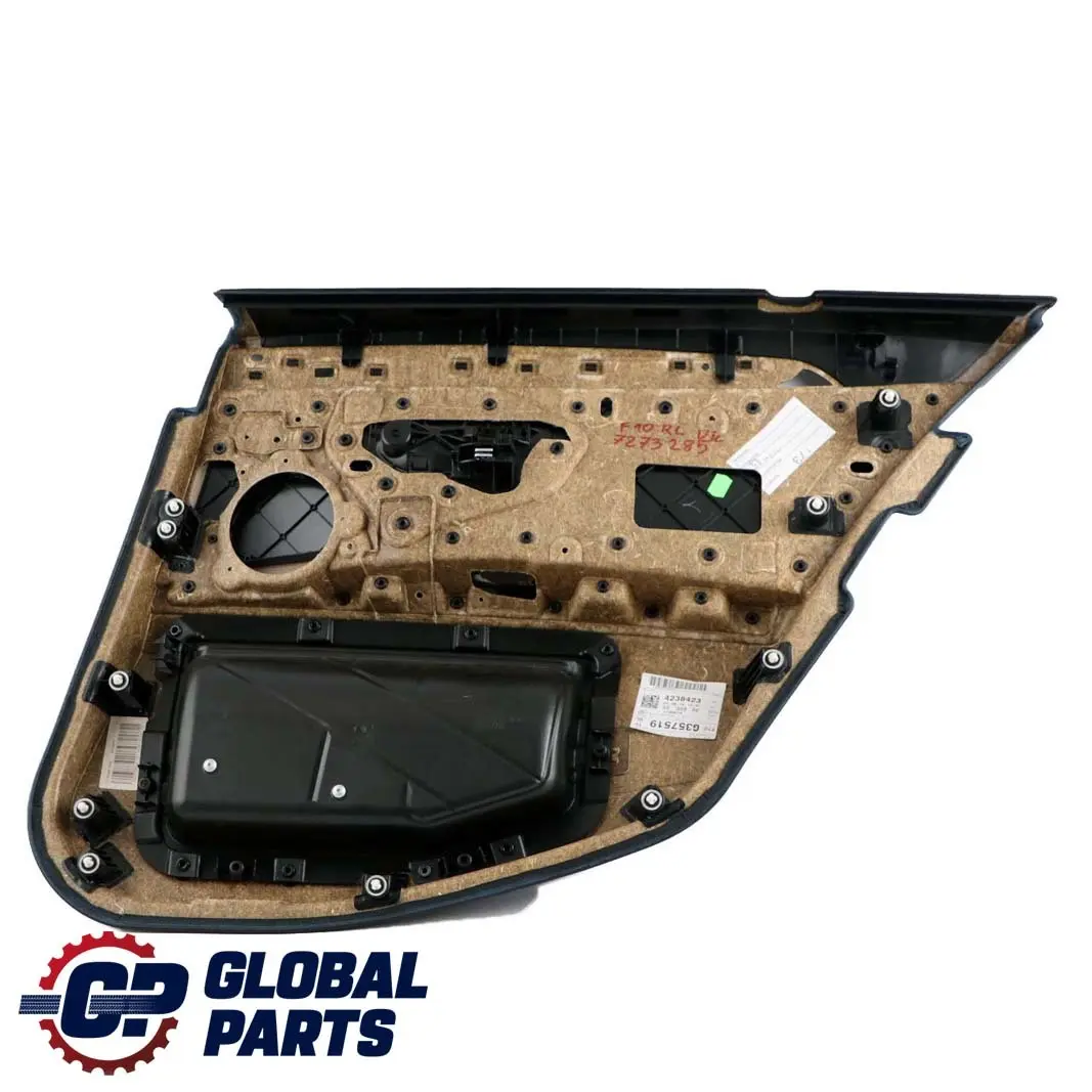 BMW 5 Series F10 F11 Rear Left N/S Door Card Lining Panel Leather Oyster - SKU 7273285 - Part number 7273285
