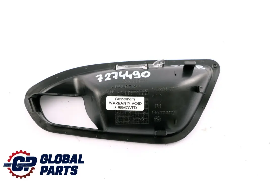 Interior Derecho Tapa Abrepuertas 7270978 para BMW F20 F21 con número de pieza 7274490 BMW F20 F21 Interior Derecho Tapa Abrepuertas 7270978 - SKU 7274490 - Número de pieza 7274490