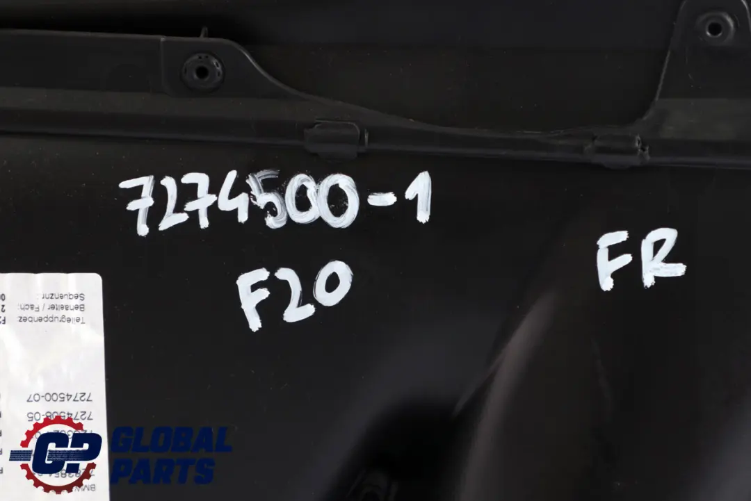 BMW 1 F20 1 Front Right O/S Door Lining Card Cloth Fabric Anthracite Move - SKU 7274500-1 - Part number 7274500