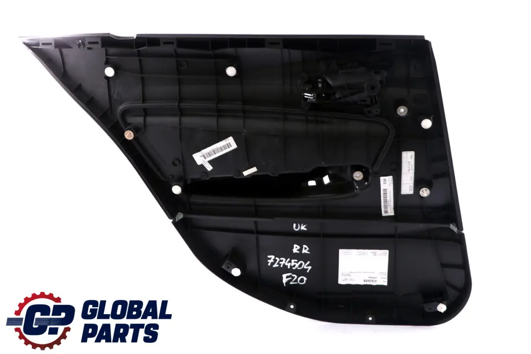 Trasera Derecha O / S Puerta Forro Tarjeta Tela Antracita Mover para BMW F20 con número de pieza 7274504 BMW F20 Trasera Derecha O / S Puerta Forro Tarjeta Tela Antracita Mover - SKU 7274504 - Número de pieza 7274504