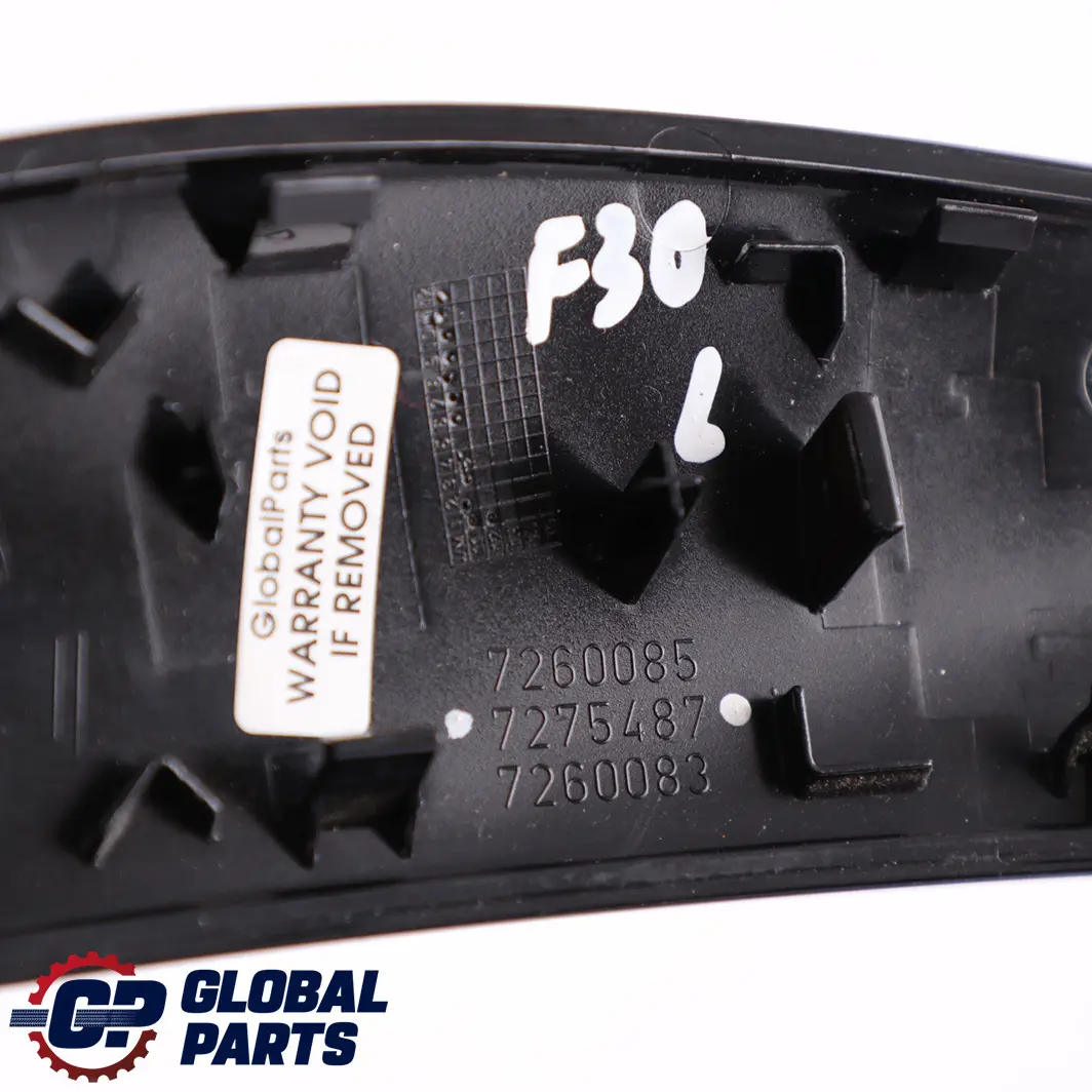  Embellecedor BMW F30 F31 F32 Tapa Tirador Puerta Izquierda Negro Piano - SKU 7275487 - Número de pieza 7275487