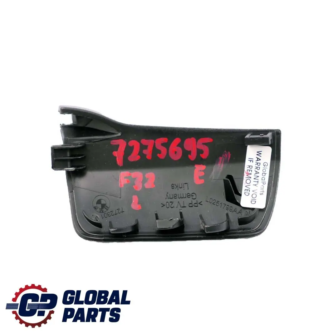 Blende Gurtendbeschlag Links Schwarz für BMW F21 F22 F32 LCI mit Teilenummer 7275695 BMW F21 F22 F32 LCI Blende Gurtendbeschlag Links Schwarz - SKU 7275695 - Teilenummer 7275695