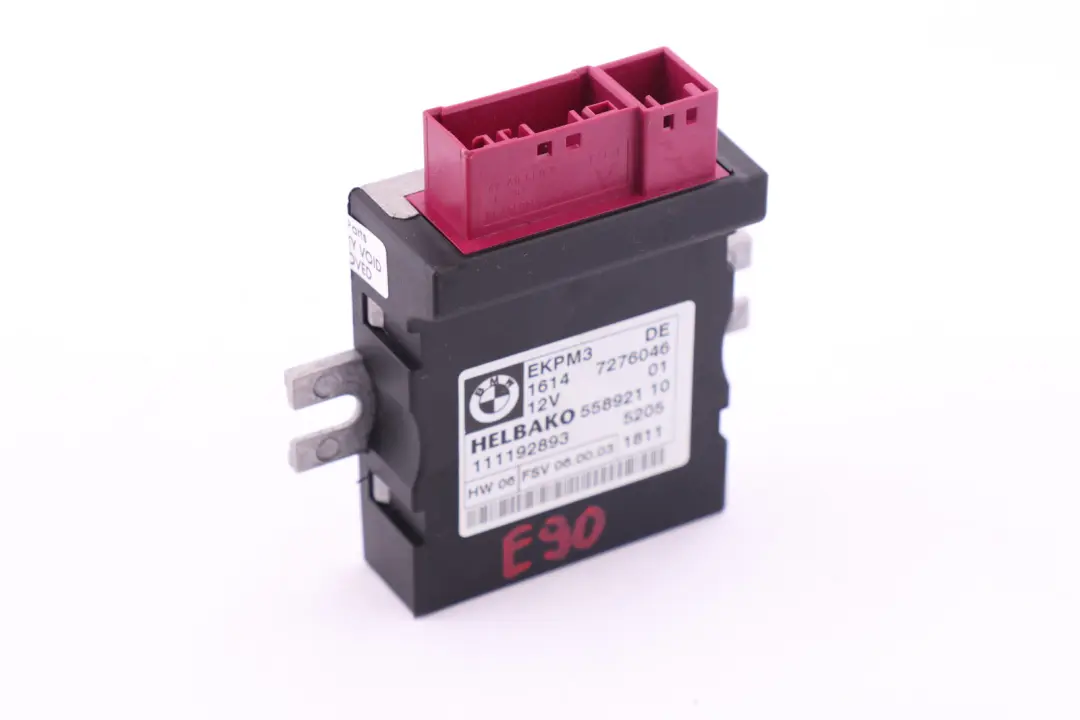 Unidad de Control Bomba Combustible para BMW E60 E61 E81 E87 E90 E91 E92 con número de pieza 7276046 BMW E60 E61 E81 E87 E90 E91 E92 Unidad de Control Bomba Combustible - SKU 7276046 - Número de pieza 7276046
