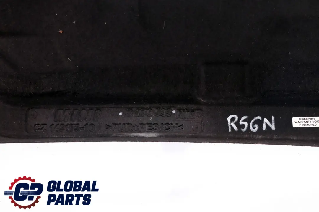 Hood Bonnet Heat Insulation Petrol to BMW MINI Cooper R55 R56 R57 LCI with Part number 7276533 BMW MINI Cooper R55 R56 R57 LCI Hood Bonnet Heat Insulation Petrol - SKU 7276533 - Part number 7276533