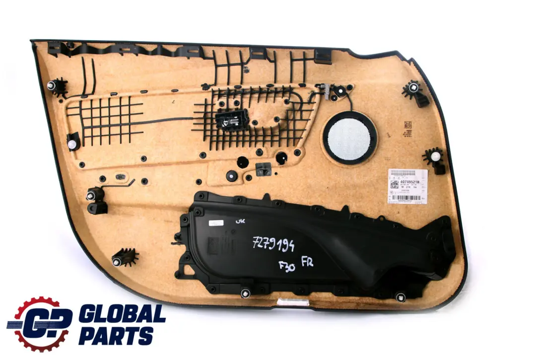 BMW 3 Reihe F30 F31 Türverkleidung Vorn Rechts Leder Dakota Schwarz - SKU 7279194 - Teilenummer 7279194
