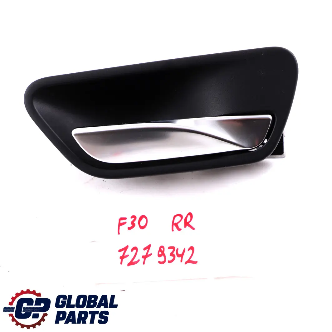 BMW 3 Series F30 F31 F80 M3 Door Handle Inside Right O/S Black - SKU 7279342 - Part number 7279342