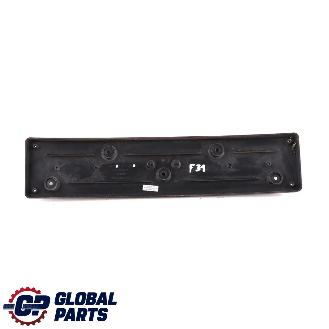 BMW F30 F31 Front Bumper License Plate Bracket Holder Trim - SKU 7279708 - Part number 7279708