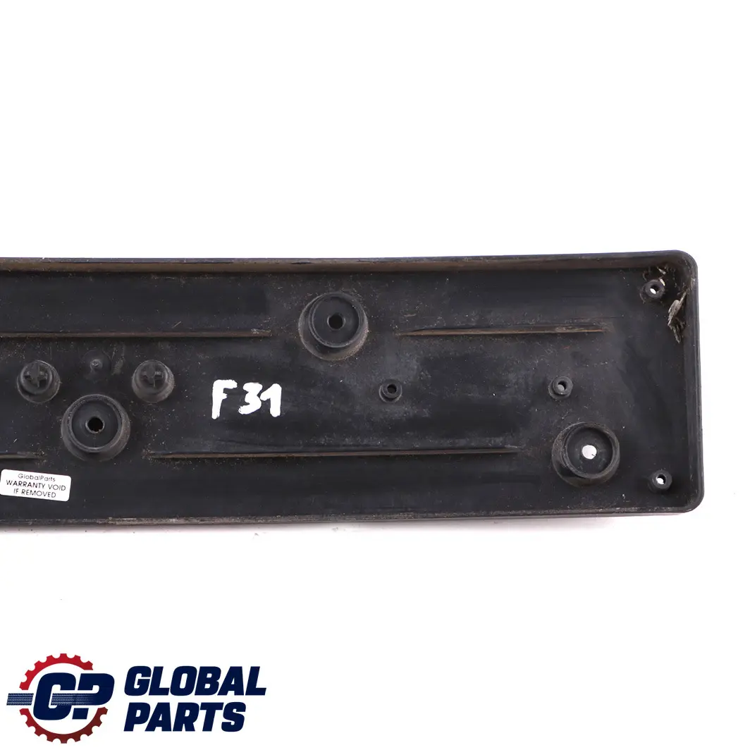 Front Bumper License Plate Bracket Holder Trim to BMW F30 F31 with Part number 7279708 BMW F30 F31 Front Bumper License Plate Bracket Holder Trim - SKU 7279708 - Part number 7279708