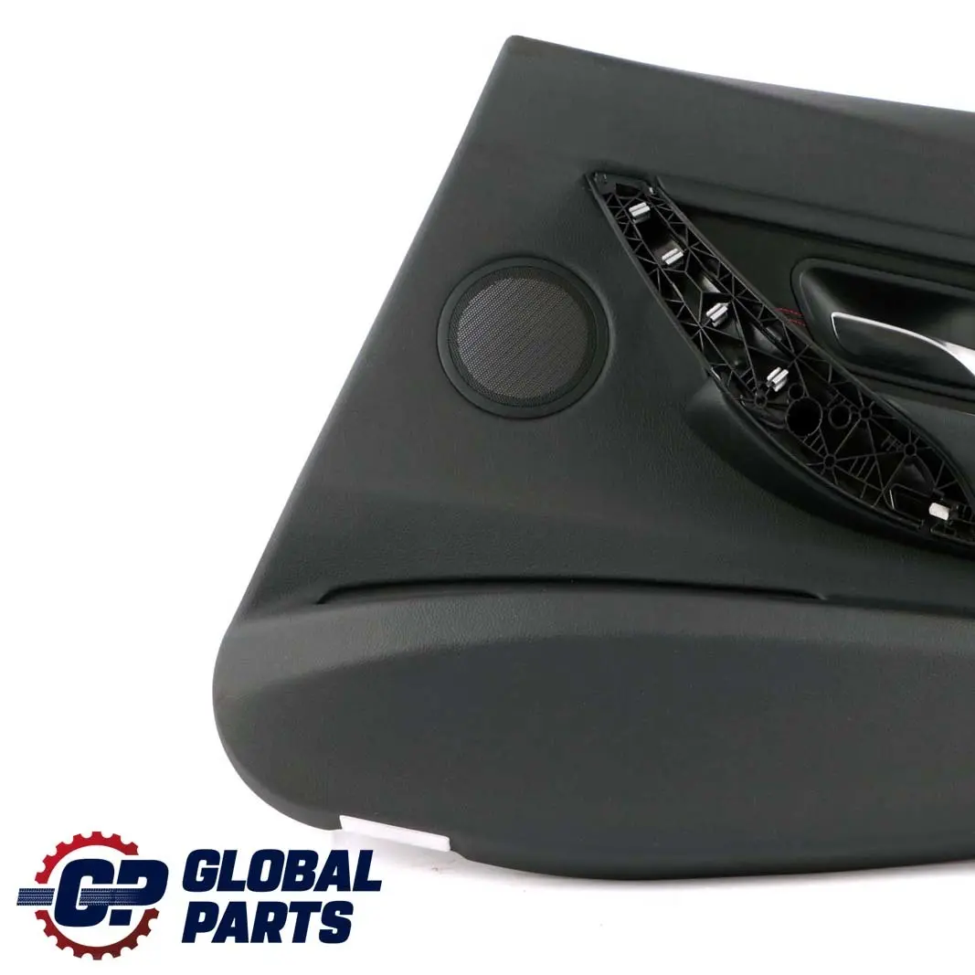 BMW F30 F31 Rear Right O/S Door Card Lining Panel Fabric Anthracite / Akzent Red - SKU 7280930 - Part number 7280930