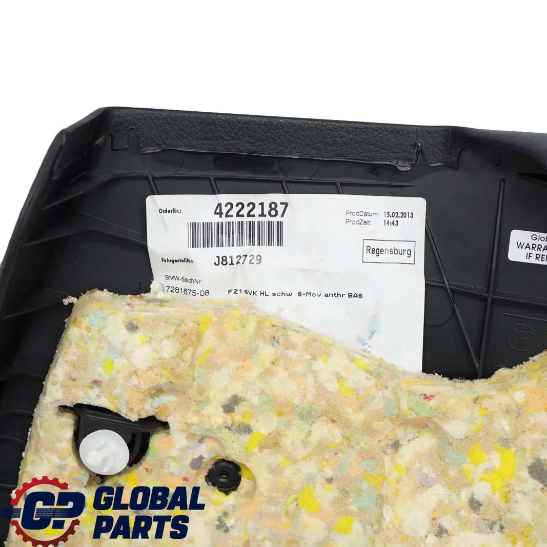 Boczek Tapicerka Drzwi Tylna Lewa Czarna do BMW F21 o numerze 7281675 BMW F21 Boczek Tapicerka Drzwi Tylna Lewa Czarna - SKU 7281675 - Numer Części 7281675