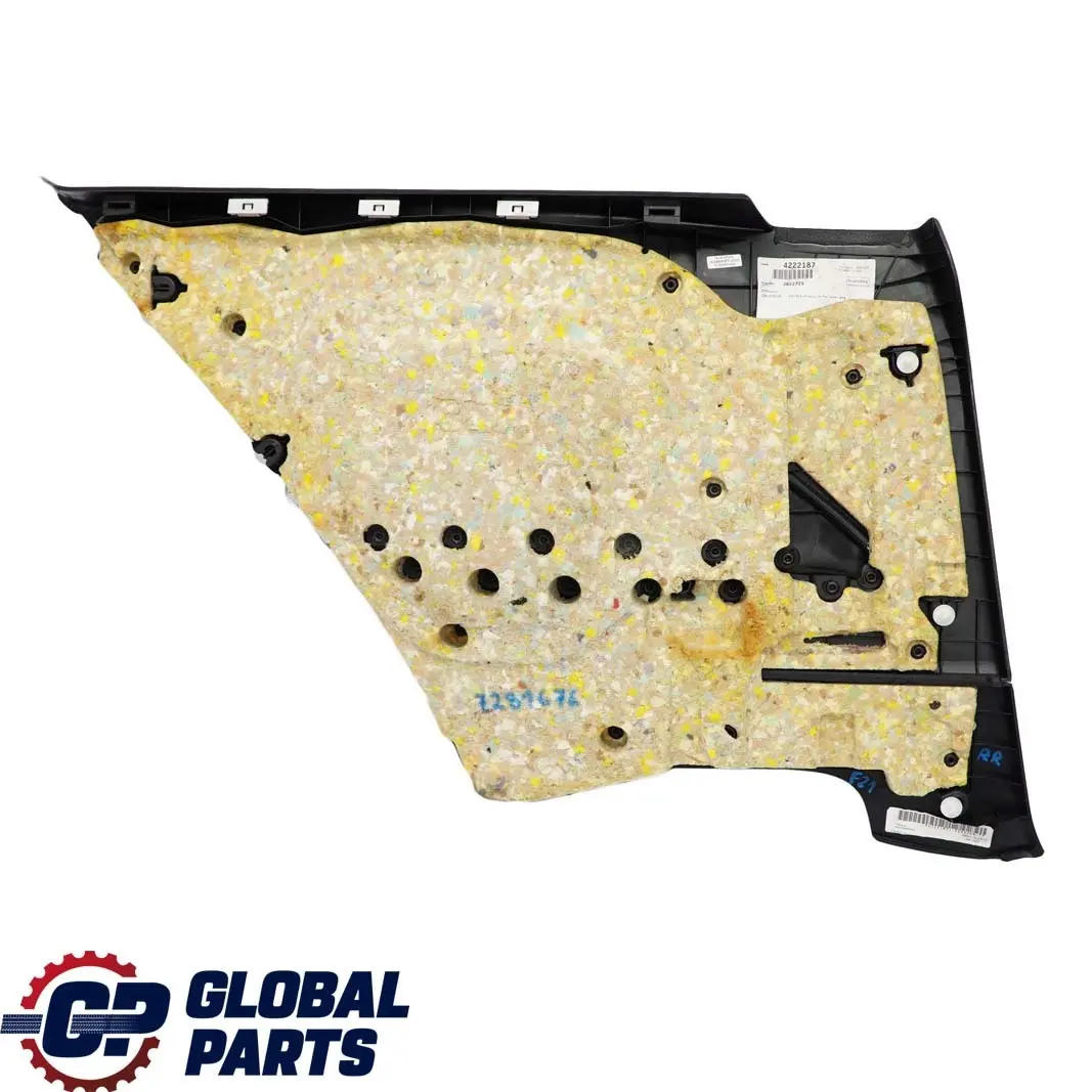 BMW F21 Pannello Porta Posteriore Destra Tessuto Antracite Accento Rossa - SKU 7281676 - Numero di parte 7281676