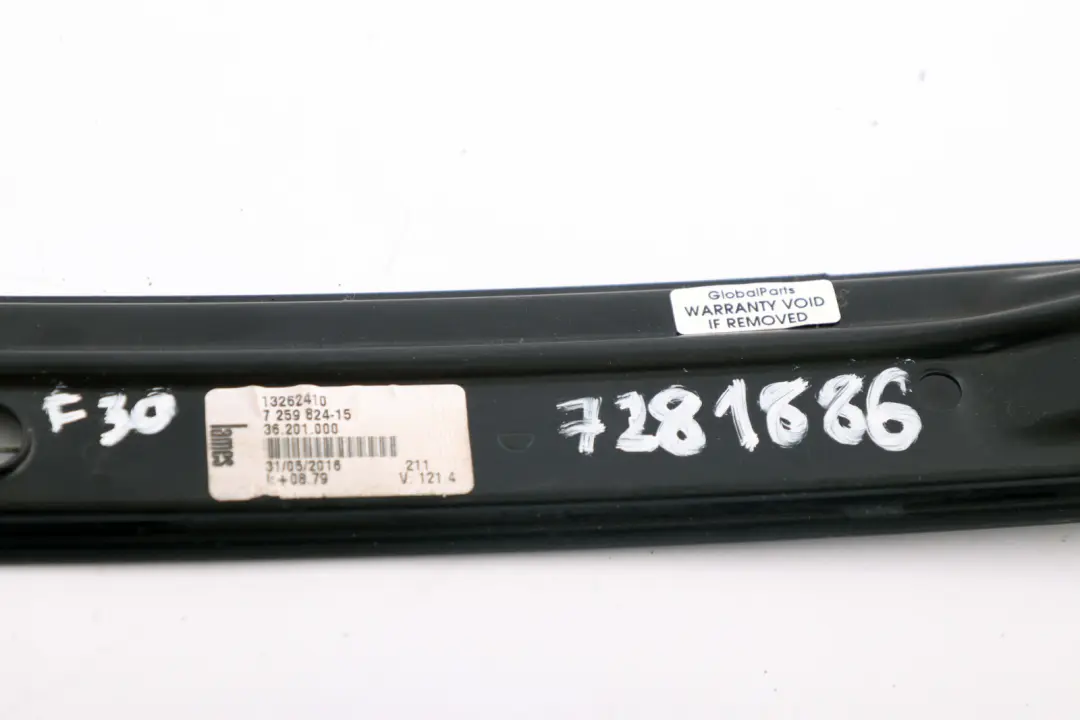 Elevalunas Regulador Motor Delantero Derecho Puerta 7259824 para BMW F30 F31 con número de pieza 7281886 BMW F30 F31 Elevalunas Regulador Motor Delantero Derecho Puerta 7259824 - SKU 7281886 - Número de pieza 7281886