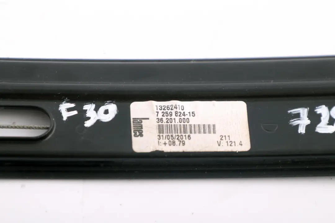 Elevalunas Regulador Motor Delantero Derecho Puerta 7259824 para BMW F30 F31 con número de pieza 7281886 BMW F30 F31 Elevalunas Regulador Motor Delantero Derecho Puerta 7259824 - SKU 7281886 - Número de pieza 7281886