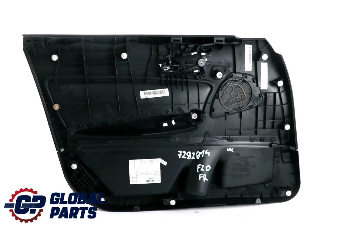 BMW F20 Fodera porta anteriore destra in pelle Dakota Black - SKU 7282814 - Numero di parte 7282814