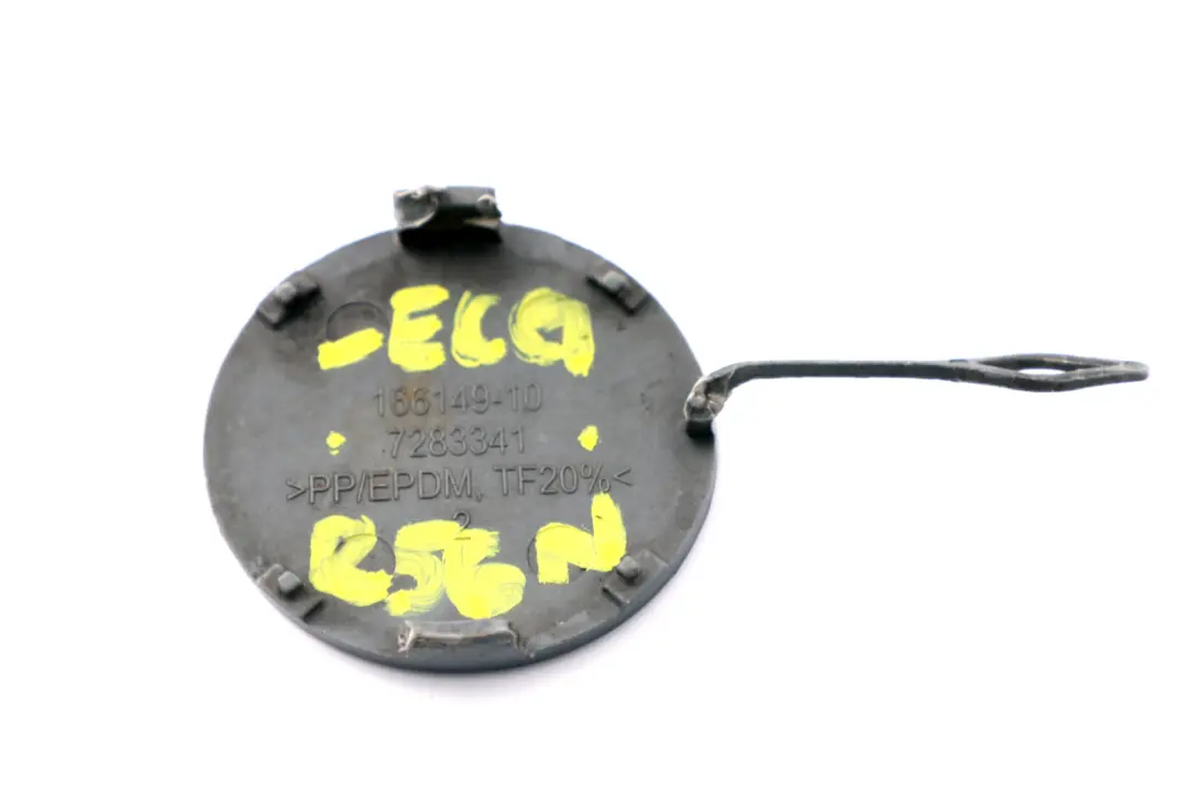 BMW Mini Cooper R56 R57 LCI JCW Cover Flap Towing Eye Front Bumper Eclipse Grey - SKU 7283341-ECG - Part number 7283341