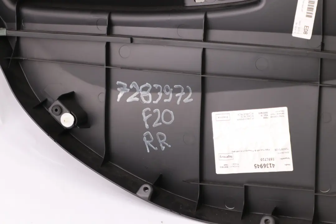 BMW 1 F20 Rear Right O/S Door Lining Card Cloth Fabric Anthracite Red - SKU 7283972-1 - Part number 7283972