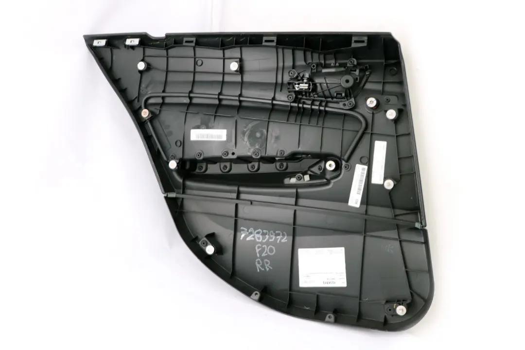 BMW F20 Trasera Derecha Puerta Forro Tarjeta Tela Antracita Rojo - SKU 7283972-1 - Número de pieza 7283972