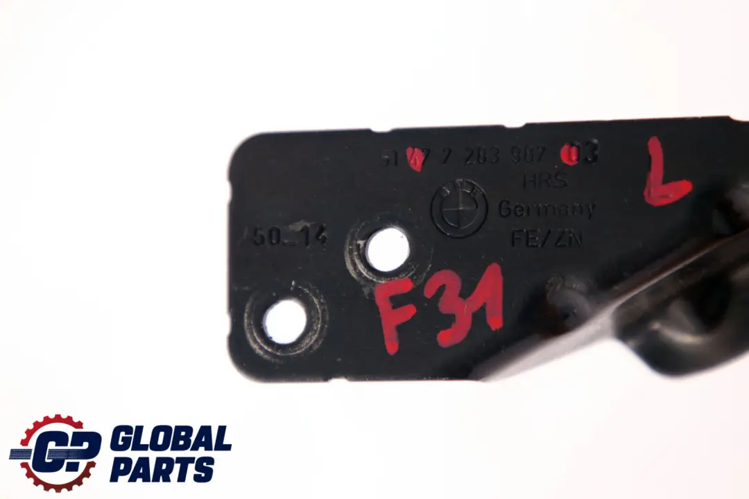 Soporte Maletero Tapa Izquierdo para BMW 3 Series F31 con número de pieza 7283987 BMW 3 Series F31 Soporte Maletero Tapa Izquierdo - SKU 7283987 - Número de pieza 7283987