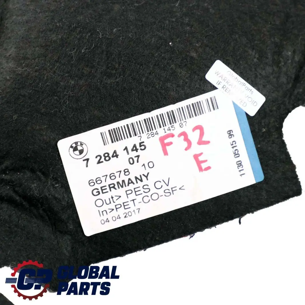 Gepäckraum Schallisolierung Panel Links für BMW 4 er F32 F82 M4 mit Teilenummer 7284145 BMW 4 er F32 F82 M4 Gepäckraum Schallisolierung Panel Links - SKU 7284145 - Teilenummer 7284145