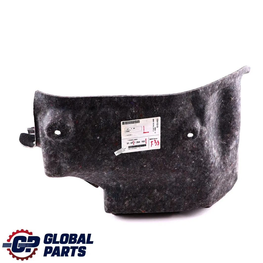 Baule Bagagliaio Pannello di rivestimento sinistro per BMW F32 F82 M4 Cabrio con numero di parte 7284153 BMW F32 F82 M4 Cabrio Baule Bagagliaio Pannello di rivestimento sinistro - SKU 7284153 - Numero di parte 7284153