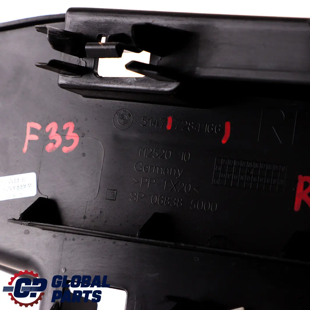 Träger Halterung Trim Rechts für BMW F33 F83 M4 Cabrio Hardtop mit Teilenummer 7284166 BMW F33 F83 M4 Cabrio Hardtop Träger Halterung Trim Rechts - SKU 7284166 - Teilenummer 7284166